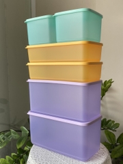 Combo Tuptrung - Hộp Bowl tròn tươi mát Tupperware gồm hộp 1L + 1.5L + 2L - Hộp 2L tím