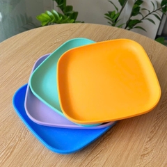 Combo Bộ Đĩa Tupperware Vuông 20cm -  4 Màu - Năm 2025 - Tupperware Trung Chính Hãng