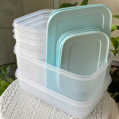 Combo Tuptrung - 6 Hộp đông thân trong bông tuyết - gồm 2h 450ml 2h 1.1L 1h dẹp 1L 1h 2.5L - Tupperware