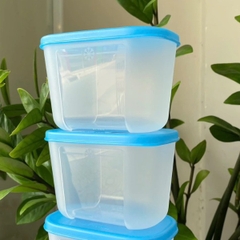Tuptrung - Hộp đông 300ml - thân trong nắp xanh basic