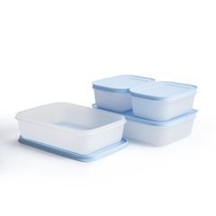 Bộ 4 Hộp Trữ Đông Tupperware Gen II 450ml & 1L Đông Dẻo Cao Cấp