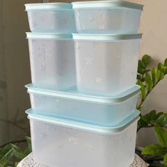 Combo Tuptrung - 6 Hộp đông thân trong bông tuyết - gồm 2h 450ml 2h 1.1L 1h dẹp 1L 1h 2.5L - Tupperware