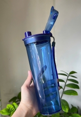 TupMalay - Drinking Flassk 600ml - Bình nắp bật 600ml full xanh