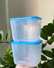 Tupmalay - Hộp Đông Tupperware Cao Nắp Tím Freezmate slim 990ml (01 Hộp)