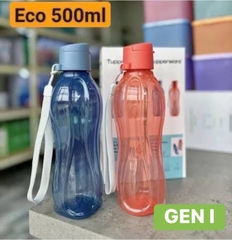 Bộ 2 Bình Nước Tupperware Eco Bottle Gen I 500ml - Nắp Vặn có dây - Tupperware Chính Hãng