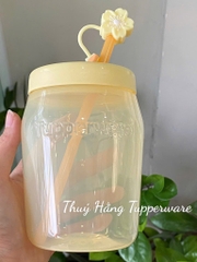 Hộp Jar 550ml có ống hút