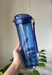 TupMalay - Drinking Flassk 600ml - Bình nắp bật 600ml full xanh