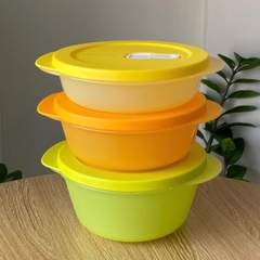 Bộ 3 Hộp Quay Lò Vi Vóng Có Nút Thở 390ml+600ml+800ml - Tupperware Malaysia Chất Lượng