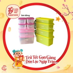 Bộ 11 Hộp Tupperware: 7 Hộp Trữ Đông FreezerMate & 4 Hộp Trữ Mát
