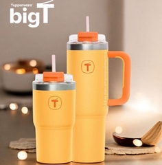 Tuptrung - Ly Giữ Nhiệt Tupperware Big T Có Ống Hút 660ml / 1.1L