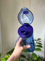 TupMalay - Drinking Flassk 600ml - Bình nắp bật 600ml full xanh