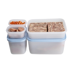 Bộ 5 Hộp Trữ Đông Tupperware Gen II 170ml, 1.1L, 1L, 2.5L