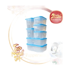 Bộ 7 Hộp Trữ Đông Tupperware Jumbo - Nắp Xanh