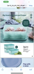 Tupmalay - Hộp Đông Dẻo Tupperware Freemate Gen II 5.7L (01 Hộp)