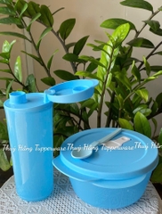 Tuptrung - Set tô LVS 800ml + Bình nước 470ml tặng muỗng