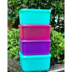 Bộ hộp Bảo quản thực phẩm Tupperware Small Square Round (4 hộp)