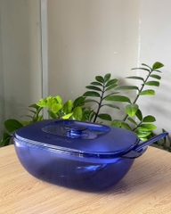 Tupmalay Tô Cơm Clear Bowl Kèm Vá Nắp Thân Trong