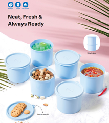 Tupmalay - Hộp Trữ Mát Hình Trụ Tupperware Compact Canister 600ml