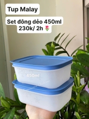 Tupmalay - Hộp Đông Dẻo Tupperware Chill Freez Medium High 450ml (01 Hộp)