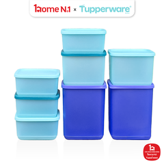 Bộ 8 Hộp Trữ Mát Tupperware Fresh Block Square 650ml, 1L, 1.8L