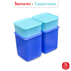 Bộ 8 Hộp Trữ Mát Tupperware Fresh Block Square 650ml, 1L, 1.8L