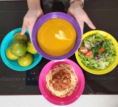 Dĩa/ đĩa Sâu Lòng Everyday Plate Set 4 Tupperware 4 Màu 17.5cm