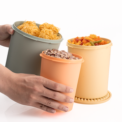 3 Hộp Đựng Thực Phẩm Tupperware Decorator 2.7L, 1.8L 1.2L - New Tupperware
