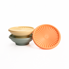 Trọn Bộ 3 Hộp Đựng Thực Phẩm Tupperware Trữ Khô Và Mát Heritage Bowl 400ml - New Tupperware