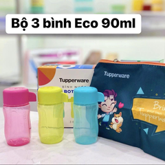 Bộ 3 Bình Tupperware Eco 90ml - 3 Màu - Tupperware Trung Chính Hãng