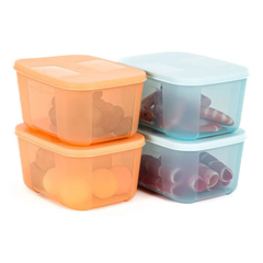 Set 4 Hộp Tuptrung 650ml Basic Thân Màu (4 Hộp)