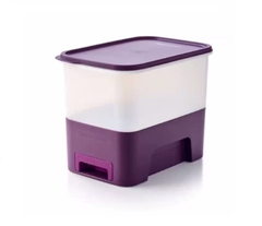 Combo Bộ Hộp Tupperware Bảo Quản Thực Phẩm One Touch Fresh 5 Hộp và Thùng Gạo Rice Smart Junior 5kg