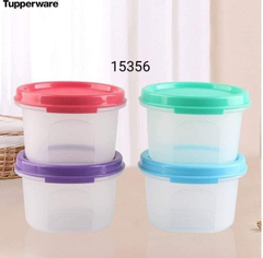 Bộ 4 Hộp Tròn Tupperware 200ml - Tupperware Trung Chính Hãng