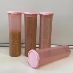 Hộp Tupperware khô mát tròn 1.1L - full hồng