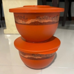 Tupmalay - Hộp Tô Tròn Expression Bowl 2.5L Màu Cam (Limited)