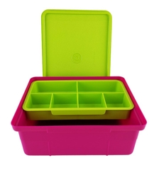 Bộ Khay Tupperware Đựng Sushi, Topping 2 ngăn Fun Keeper - Tupperware Malaysia Chính Hãng