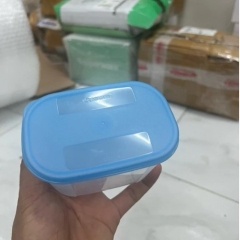 Tuptrung - Hộp đông 300ml - thân trong nắp xanh basic