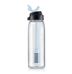 Bình Nước Tupperware Lohas 750ml  - ống Hút Có Lọc Trực Tiếp  Pure And Go Filter Straw Water Bottle Brand New 750ml Drink - Tupperware Malaysia Chính Hãng Blue