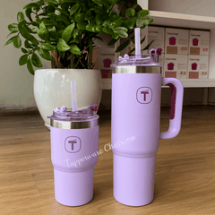 Tuptrung - Ly Giữ Nhiệt Tupperware Big T Có Ống Hút 660ml / 1.1L