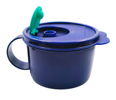 Tuptrung - Hộp đựng LVS có nút thở dạng cốc, có quai - Tupperware Crystal Wave Mug 460ml
