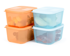 Set 4 Hộp Tuptrung 650ml Basic Thân Màu (4 Hộp)