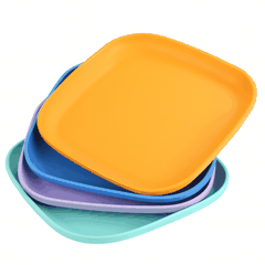 Combo Bộ Đĩa Tupperware Vuông 20cm -  4 Màu - Năm 2025 - Tupperware Trung Chính Hãng