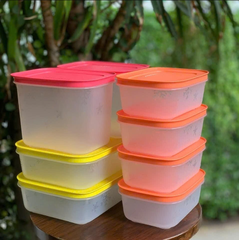 Bộ 8 Hộp  Tupperware Trữ Đông  450ML 1.1L  1L - Thân Trong - Tupperware Trung Chính Hãng