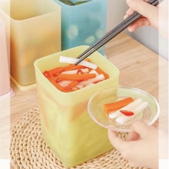 Combo Tuptrung Hộp Mát 2.2L Vuông Cao Tall Square Round (4 Màu 4 Hộp)