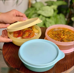Bộ 3 Hộp Tupperware Trữ Mát và Khô Junior Bowl 300ml - Tupperware Trung Chính Hãng
