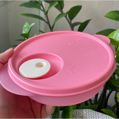Hộp mát Tupperware 400ml quay LVS - màu hồng đậm