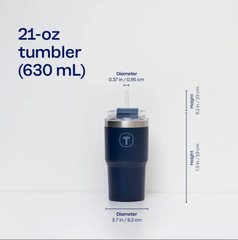 Tuptrung - Ly Giữ Nhiệt Tupperware Big T Có Ống Hút 660ml / 1.1L