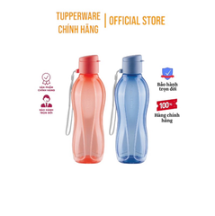 Bộ 2 Bình Nước Tupperware Eco Bottle Gen I 500ml - Nắp Vặn có dây - Tupperware Chính Hãng