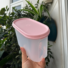 Hộp  Tupperware Trữ Khô Nắp Hồng Modular Mates Oval - Tupperware Trung Chất Lượng