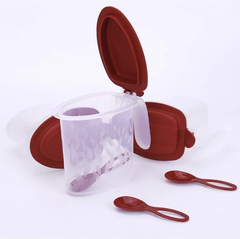 Tuptrung - Hộp Gia Vị Có Muỗng Nắp Bật 500ml Tupperware Salt N Spice (01 Hộp)