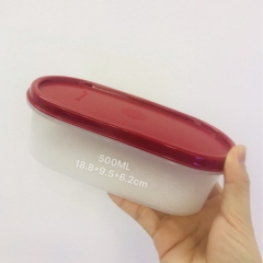 Hộp Tupperware khô 500ml - nắp đỏ